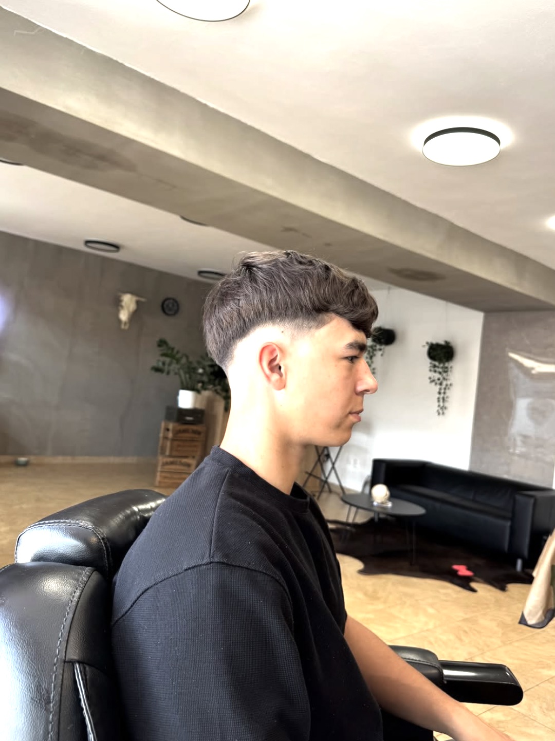 Textured crop fade